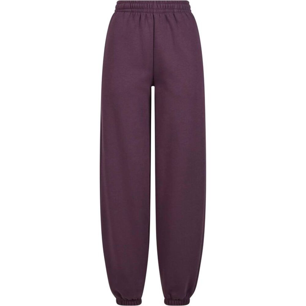 Build Your Brand Womens/Ladies Fluffy Sweatpants / Plum Purple